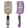 Hairstreaq Detangling Brush Curved and Vented for Wet or Dry Detangling Hair Brush for Men Women Kids Long Thick Thin Cu