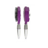 QwikClean Brush Easy Clean Retractable Bristles and Detangling Oval Brush for Curly Straight and Thick Hair Wet and Dry