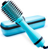 Blow Dryer Brush with Case Hot Air Hair Dryer Brush Straightens Volumizes Creates Loose Waves Hot Air One Step Blowout a