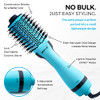 Blow Dryer Brush with Case Hot Air Hair Dryer Brush Straightens Volumizes Creates Loose Waves Hot Air One Step Blowout a