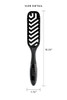 Cricket Curves Vent Hair Brush for Blow Drying and Styling AntiStatic Nylon Bristle Hairbrush for Long Short Thick Thin