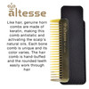 Altesse 11332 Small Wide Tooth Comb Horn Comb Mustache Comb for Men 35 with Pocket Comb Synthetic Leather Case Essential