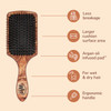 Wet Brush Paddle Hair BrushTraditional WoodUltraSoft IntelliFlexDetangling Bristles with AquaVentDesignForSpreading Hair
