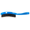 Torino Pro Wave Brushes by Brush King Medium Curve Waves Brush 350 Blue Boar Bristles Oval for 360 Waves Hair Care