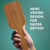 Agave Natural Bamboo Paddle Brush Lightweight Detangling Smoothing Hair Brush