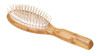 Redecker Maple Pin Oval Wooden Hairbrush with Oiled Olive Wood Handle 812Inches