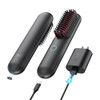 TYMO Porta Cordless Hair Straightener Brush Portable Mini Straightening Brush for Travel Negative Ion Hot Comb Hair Stra