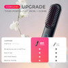 TYMO Porta Cordless Hair Straightener Brush Portable Mini Straightening Brush for Travel Negative Ion Hot Comb Hair Stra