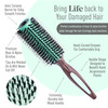 MINT EcoFriendly Boar Bristle Round Brush for Blow Drying Durable Blowout Styling for All Hair Types Ceramic Round Brush