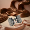 Black Adjustable Elastic Hair CombStretchy Double Comb Hair ClipNo Crease Hair Pins Double Slides Hairpins Combs Women H