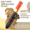NICEMOVIC Ceramic Heating Hair Straightener Comb Hot Pressing Brush for Natural Black Hair Beard Wigs and Curling Gold