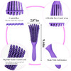 10Pcs Natural Hair Detangling Brush Set with Sleep Bonnet for Curly Afro African Black 3a to 4c Hair Faster Detangling o