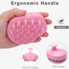 FREATECH Massager Shampoo Brush with Soft Silicone Bristles for Scalp Care Shower Hair Scalp Scrubber Exfoliator for Dan