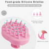 FREATECH Massager Shampoo Brush with Soft Silicone Bristles for Scalp Care Shower Hair Scalp Scrubber Exfoliator for Dan