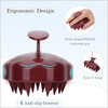 FREATECH Massager Shampoo Brush with Soft Silicone Bristles for Scalp Care Shower Hair Scalp Scrubber Exfoliator for Dan
