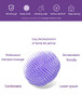 Hair Scalp Brush Dandruff Cleaning Brush Shower Scalp Shampoo Brush Scalp Massager Pack of 4 Orange and Violet