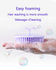 Hair Scalp Brush Dandruff Cleaning Brush Shower Scalp Shampoo Brush Scalp Massager Pack of 4 Orange and Violet