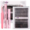 Fenshine Cluster Eyelash Extensions 240pcs Mixed 20D40D Natural False Eyelashes