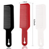 12 Pack Barber Combs Flat Top Clipper Combs Heat Resistant For ClipperCuts And Flattops Black Red White