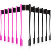 BBTO 10 Pcs Edge Brush 2in1 Double Sided Hair Edges Brushes and Combs Combo Pack Smooth Grooming and Edge Control Rose a