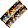 Giorgio G21 Fine Tooth and Wide Tooth Pocket Comb Hair Styling Combs for Men and Women Handmade Mustache and Beard Comb