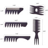Styling Hair Comb Set Salon Barber Hairstylist Comb 5 Pack Professional Hair Brush Retro Hairdressing Hair Care Style Ac