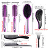 SIQUK 7 Pcs Hair Styling Set for Women and Men Round Brush Paddle Brush Detangling and WetDry Brushes