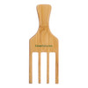 GranNaturals WideToothed 4Prong Comb for Fluffing Styling and Detangling Curly and Wavy Hairstyles Wooden Hair Pick for