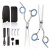 Haircut Scissors Kit 11 Pcs Professional Set Haircut Thinning Scissors Neck Duster Brush Comb Barber Cape Hair Clips Hai
