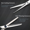 Haircut Scissors Kit 11 Pcs Professional Set Haircut Thinning Scissors Neck Duster Brush Comb Barber Cape Hair Clips Hai