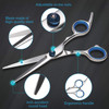 Haircut Scissors Kit 11 Pcs Professional Set Haircut Thinning Scissors Neck Duster Brush Comb Barber Cape Hair Clips Hai