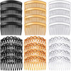 24 Pcs Women Hair Comb Accessories French Hair Side Combs Plastic Twist Decorative Clips with 1123 Teeth Wedding Veil cl