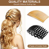 24 Pcs Women Hair Comb Accessories French Hair Side Combs Plastic Twist Decorative Clips with 1123 Teeth Wedding Veil cl