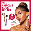 RED by Kiss Chrome Edge Brush 3in1 BacteriaFree Boar Bristle Hair Styling Brush Comb Sterilized Bristles for Edges Baby