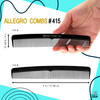 Allegro Combs 415 All Purpose Hair Combs Hair Styling combs Black Combs 12 Pcs