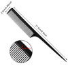 Yaomiao 24 Pcs Rat Tail Combs Bulk Braiding Comb for Woman Parting Combs Hair Colored Teasing Pin Tailcombs Styling Tail