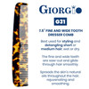 Giorgio G31 Fine Tooth Comb and Wide Tooth Hair Comb Hair Styling Comb for Men Grooming Hair Combs for Women Mens Beard