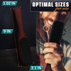 Mens Beard Brush with Handle Soft Boar Bristle Beard Brush for Men 9 Wooden Design for Beards Mustaches Slick Back Hair