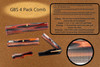 Handmade Tortoise Shell Comb Set Pack of 4 Premium FineTooth Combs for Men Women Includes Pocket Folding Dressing Mustac