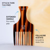 ZEUS Afro Hair Pick for Men Large WideTooth Detangling Comb for Curly Hair Beards Natural Textured Styles 525 AH11