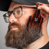 ZEUS Afro Hair Pick for Men Large WideTooth Detangling Comb for Curly Hair Beards Natural Textured Styles 525 AH11