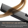 Patelai 6 Pieces Clipper Barber Comb Professional Flat Top Combs for Stylists and BarbersBlack