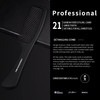 Large Detangling Comb With Professional Handle Carbon Fiber Cutting Hairdressing Styling Round Tooth Barber Travel Hair