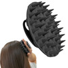 INNERNEED Scalp Care Massager Shampoo Brush Wet Dry Manual Head Scrubber Hair Washing Soft Silicone Bristles for Hair Gr