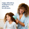 Crave Naturals Biggie Glide Thru Hair Brush Detangler Brush for Curly Straight Wet or Dry Hair Gentle Detangling Brushes