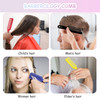 Boao 6 Pack Hair Cutting Combs 9 Inch Blending Barber Clipper Flat Top Combs for Clipper Cut Flattops Plastic Heat Resis