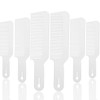 Boao 6 Pack Plastic White 9 x 2 Inch Hair Combs Heat Resistant AntiStatic Flat Top Barber Clipper Combs for Clipper Cuts