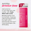 Punky Wide Tooth Comb for Women Pink Detangler Comb No Handle Hair Detangling Combs for Wet Dry Curly Hairs
