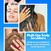 GBS Scalp Exfoliator 4 Pack Shampoo Brush Scalp Scrubber for Dandruff Removal Massager Hair Exfoliator Red Black