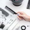 HYOUJIN Carbon Hair Rat Tail Combs Parting Detangling Combs for Women with Fine Teeth Ideal for Curly Hair Black